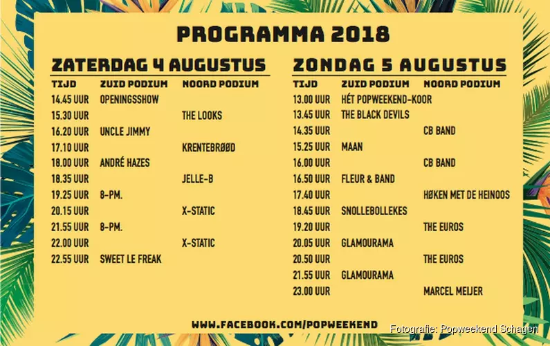 Popweekend Schagen komt er aan!