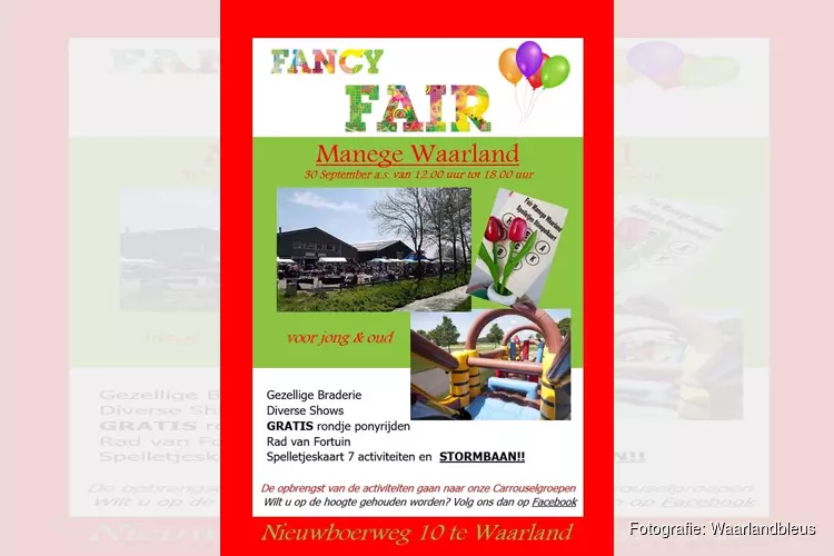 Fancy Fair bij Manege Waarland