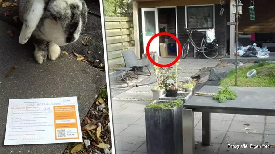Bezorger laat megapakket achter in schuur: "Moet over schutting zijn geklommen"